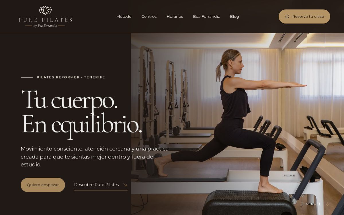 Proyecto Pure Pilates Tenerife