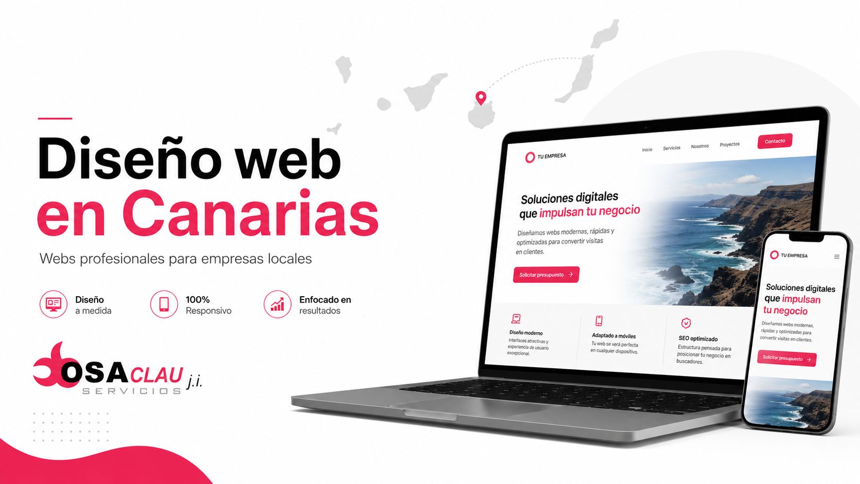 Qué necesita una web profesional para una empresa canaria