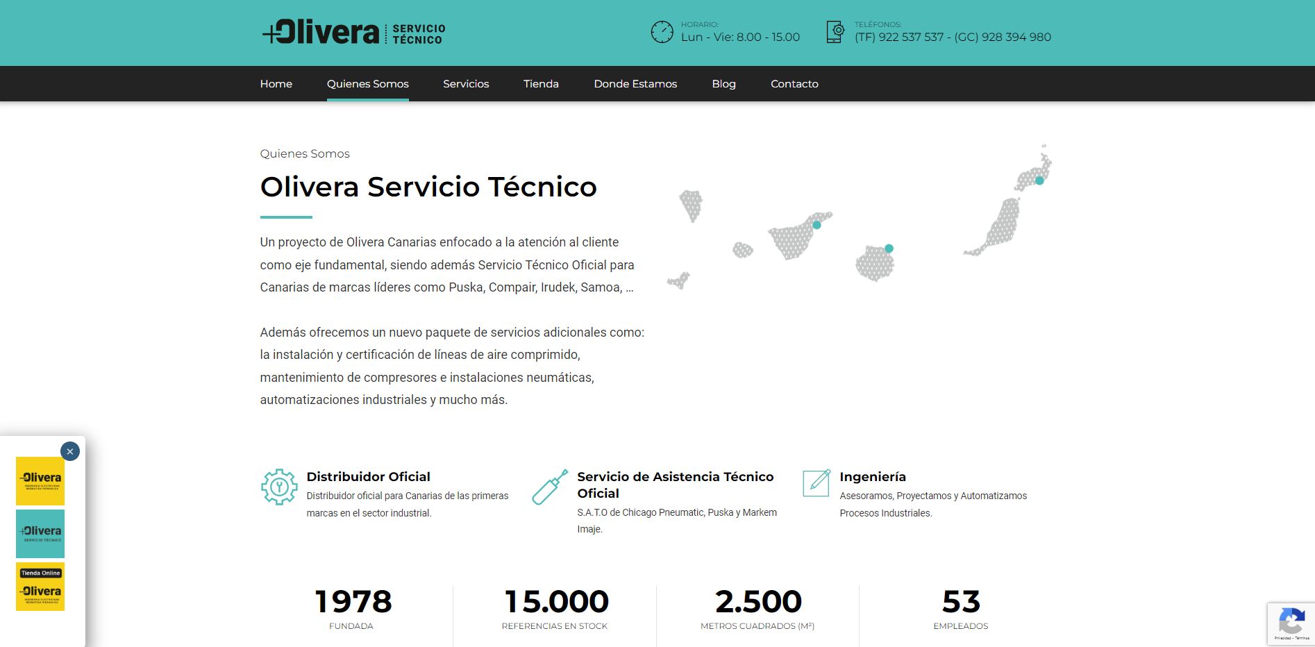Detalle del proyecto Olivera Servicio Técnico